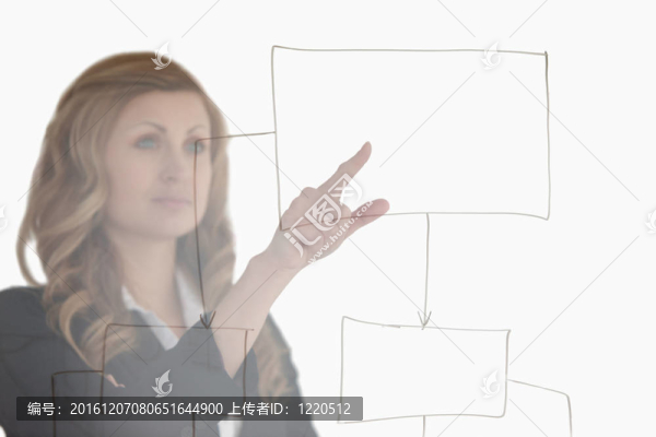 年輕金發(fā)女人想著