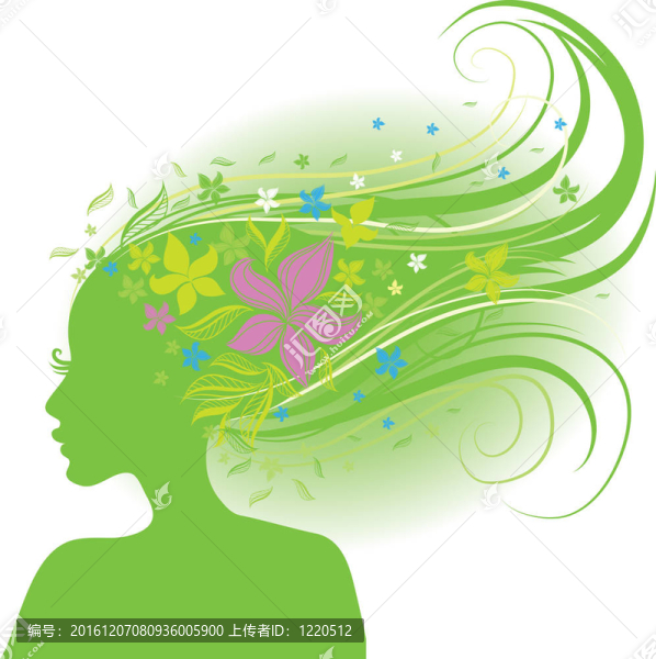 長頭發(fā)的春女人