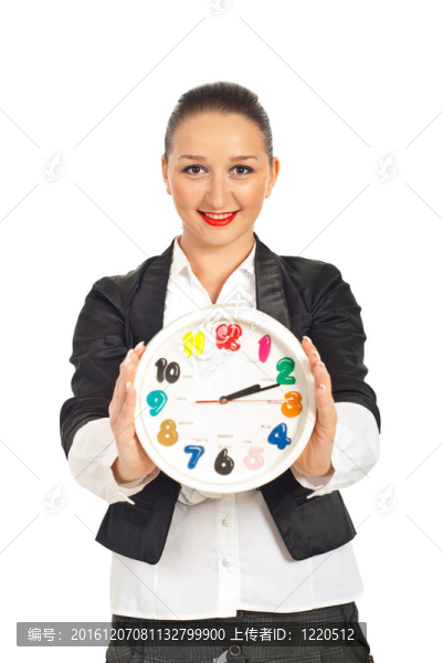 快樂商業(yè)女性時(shí)鐘