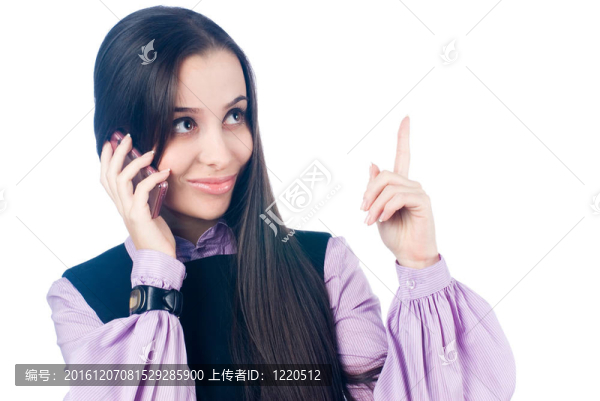 手機(jī)聊天女孩