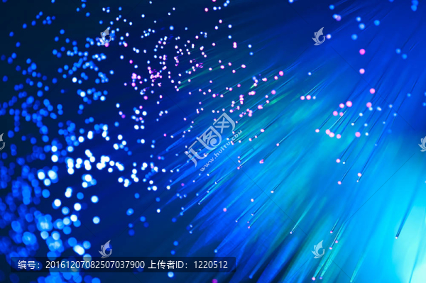 光纖背景與大量的光點(diǎn)