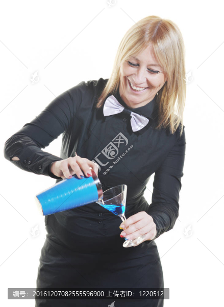 白色女調(diào)酒師
