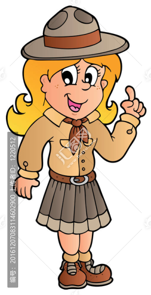 建議童軍的女孩