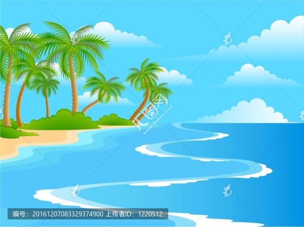 夏日海灘上的風(fēng)景