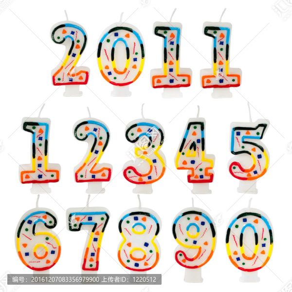 生日蠟燭0-9