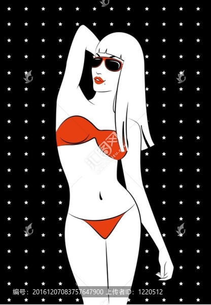 性感美女剪影