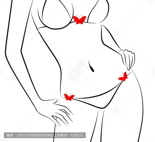 性感美女剪影