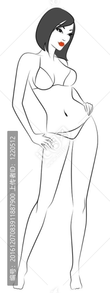 性感美女剪影