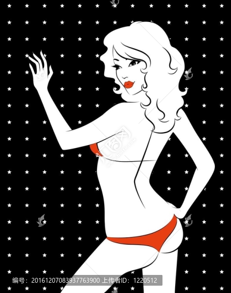 性感美女剪影