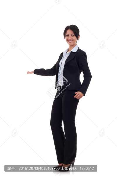 微笑的女商人