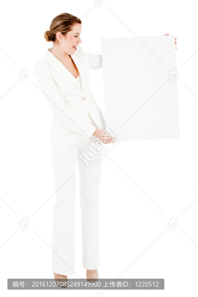 商界婦女與旗幟