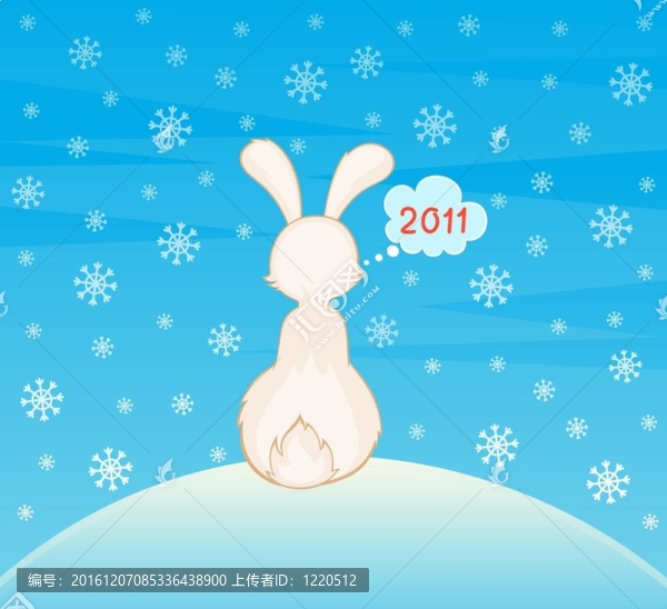 卡通小玩具兔