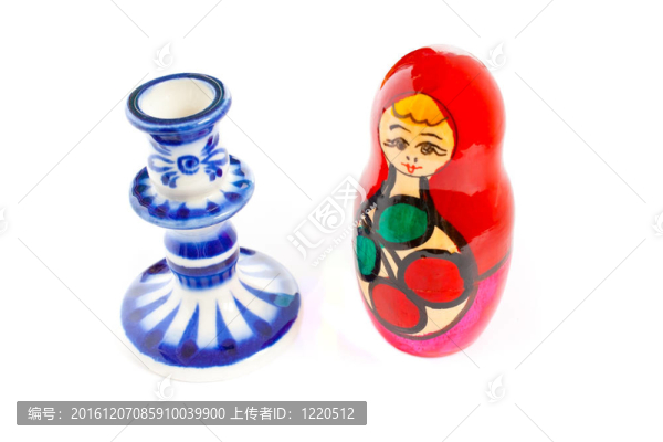 俄式套娃的俄羅斯傳統(tǒng)紀(jì)念品；木制娃娃