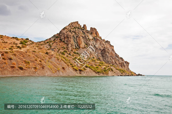 烏克蘭。克里米亞。儲(chǔ)備卡拉達(dá)格。山和中繼器。
