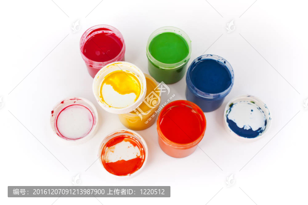 顏料的五種顏色