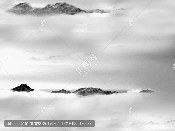 水墨遠山
