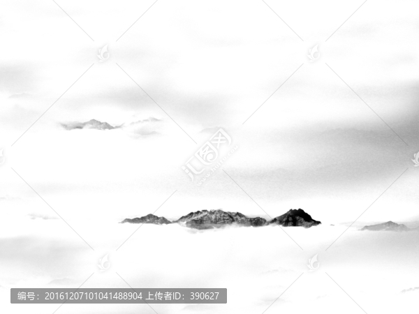 水墨遠(yuǎn)山