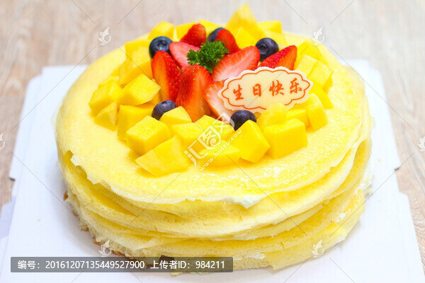 芒果千層蛋糕