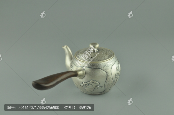 純銀橫手急須