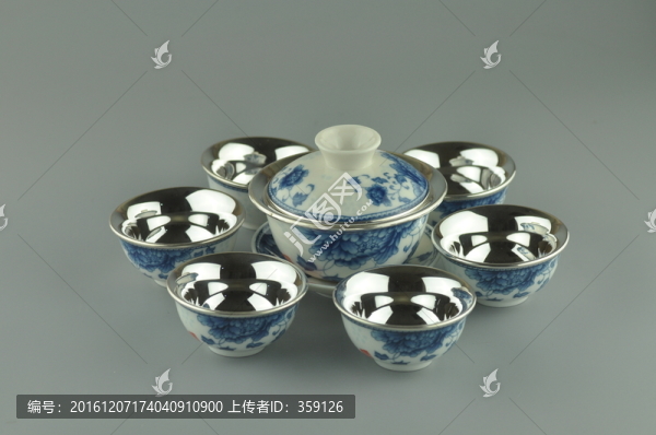 純銀蓋碗