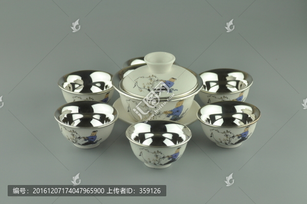 純銀蓋碗