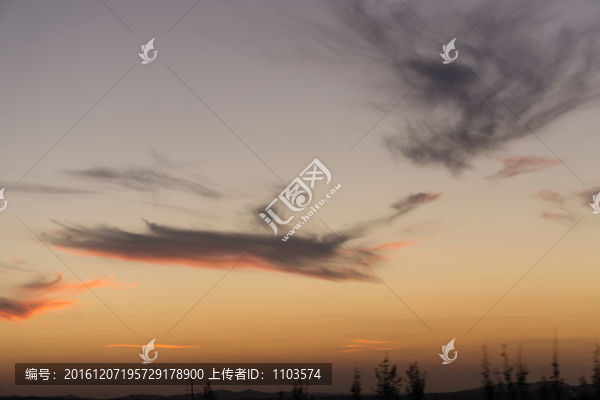 日落晚霞素材,（2）