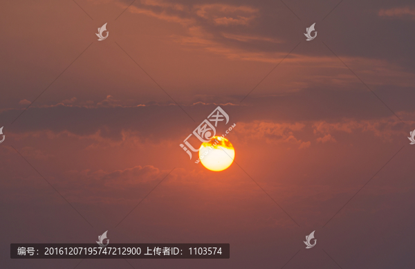 日落晚霞素材,（3）
