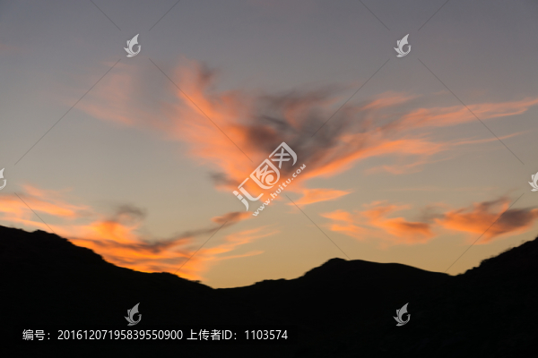 日落晚霞素材,（11）