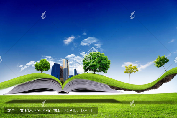 綠色自然世界開放圖書