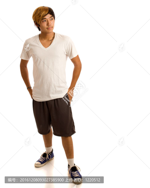 休閑的年輕人