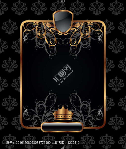 金色復(fù)古框架設(shè)計包裝