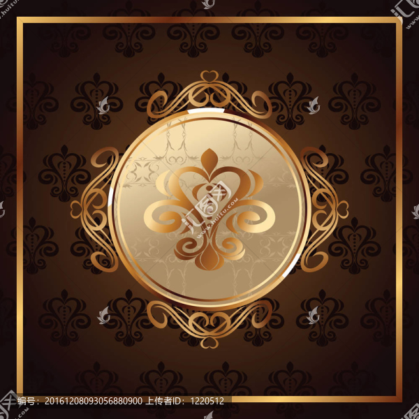 金色邀請(qǐng)框或包裝