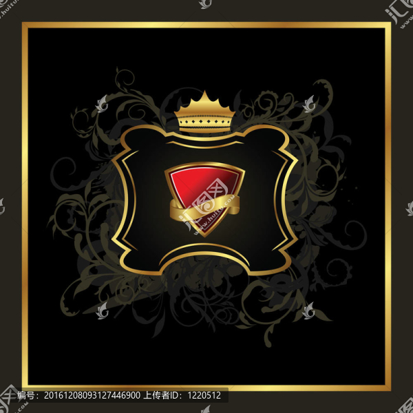 金色紋章的元素