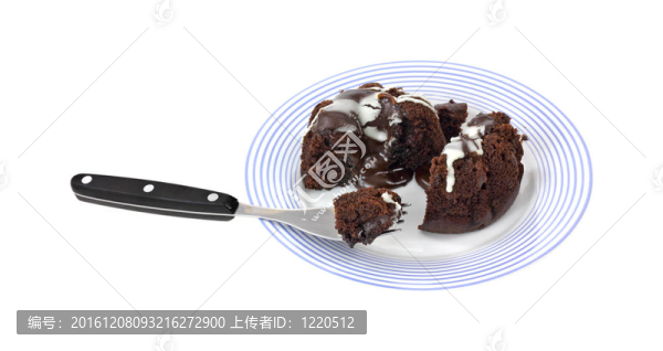 藍(lán)盤巧克力蛋糕
