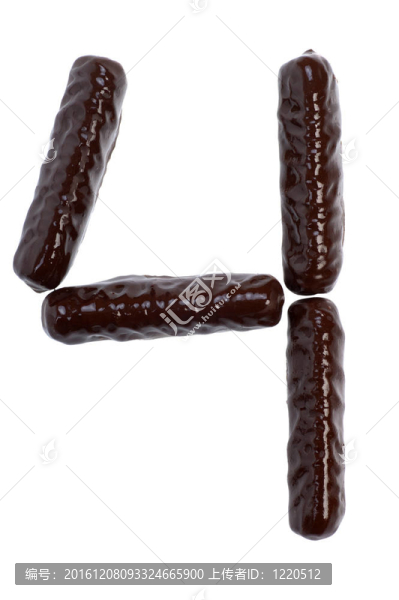 數(shù)字；巧克力棒