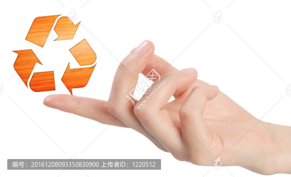 指尖上的木制圖標。