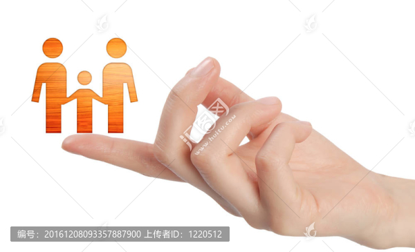 指尖上的木制圖標(biāo)。