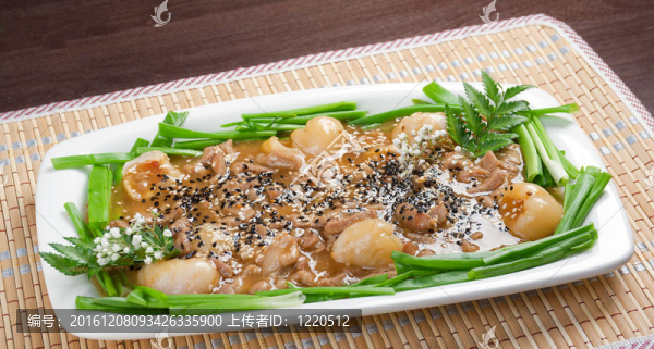 豬肉，荔枝和甜醬油