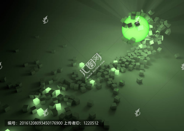 摘要立方體的背景