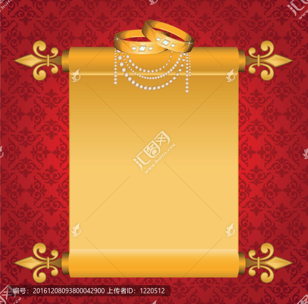 兩枚結(jié)婚戒指。