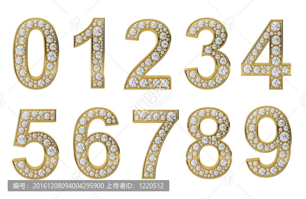 金色鉆石的數(shù)字