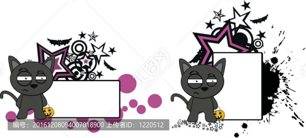 萬圣節(jié)黑貓卡通copysp2