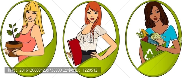 帶購物袋的女孩