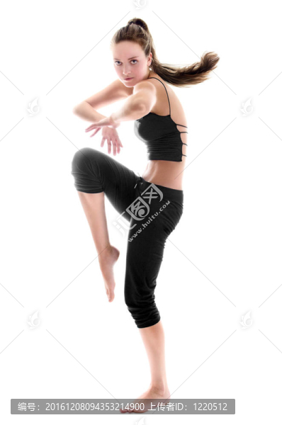 跳舞的女人隔離