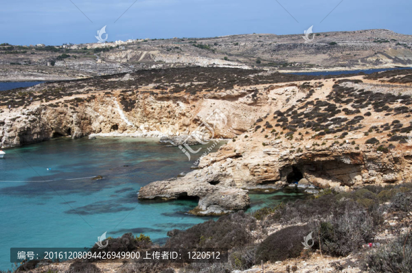 藍色的海灣在戈佐島