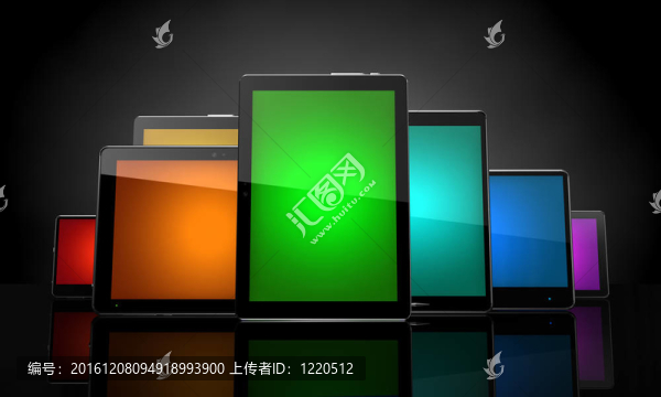 在黑色的彩色觸摸屏數(shù)字墊