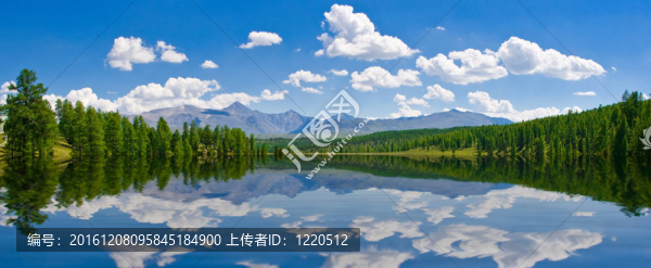 全景湖；阿爾泰；俄羅斯