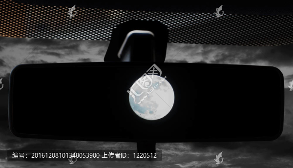 Moon在rearviewmirror