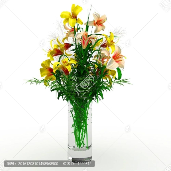 花瓶立體插花