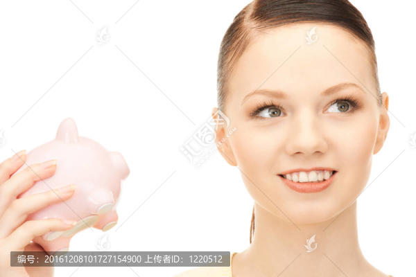 可愛的小豬存錢罐